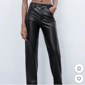 Zara Black Straight Leg Pants
